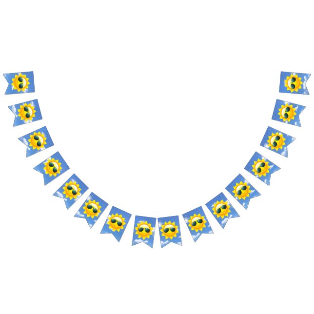 Sonnenschein mit Sonnenbrille Wimpelkette (Alle)