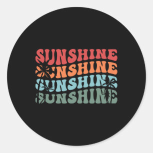 Sonnenschein Paradies Sommer Stimmung Sommer Sonne Runder Aufkleber