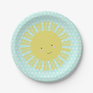Sonnenschein-Party-Accessoires Geburtstag Sonne An Pappteller