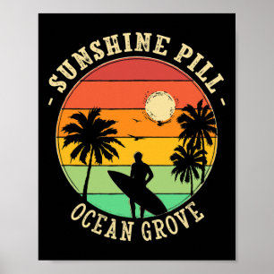 Sonnenschein-Pille Ocean Grove Sommer New Jersey T Poster