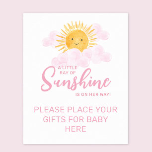 Sonnenschein Platzieren Sie Ihre Geschenke hier Poster