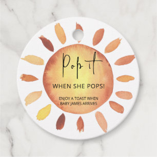 Sonnenschein Pop es, wenn sie Pop Geschenkanhänger