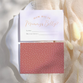 Sonnenschein-Ray, wie groß ist Mama's Bauchantwort Begleitkarte