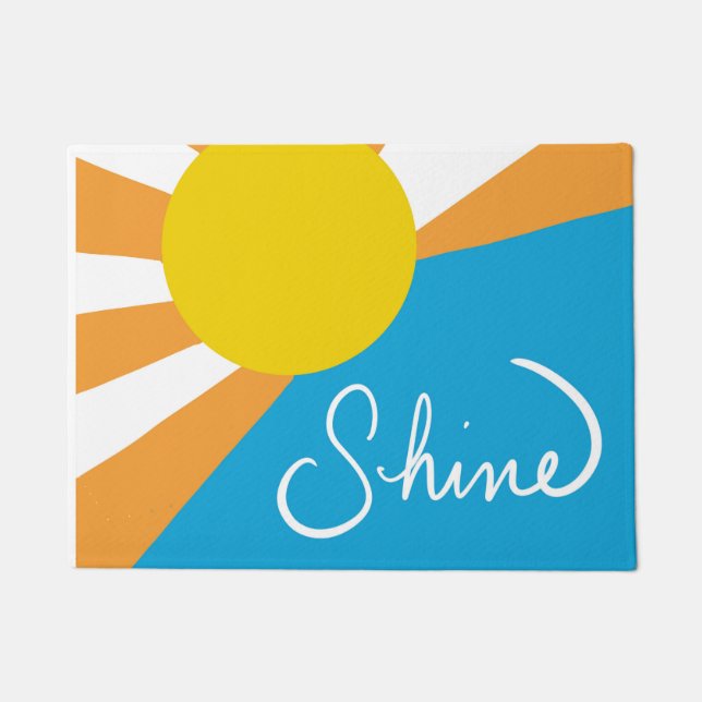 Sonnenschein-Rays des Glücks von @ Cathy Thompson  Fußmatte (Vorderseite)