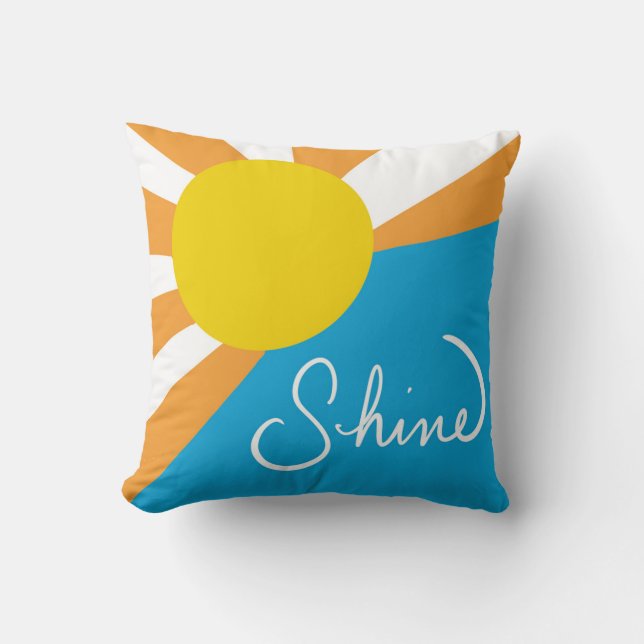 Sonnenschein-Rays des Glücks von @ Cathy Thompson Kissen (Vorderseite)