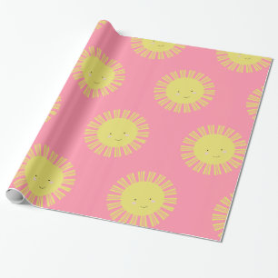 Sonnenschein Rosa Geschenkpapier