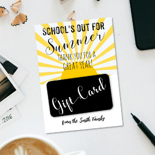 Sonnenschein-SCHULE FÜR SOMMERlehrer-Geschenkkarte Einladung
