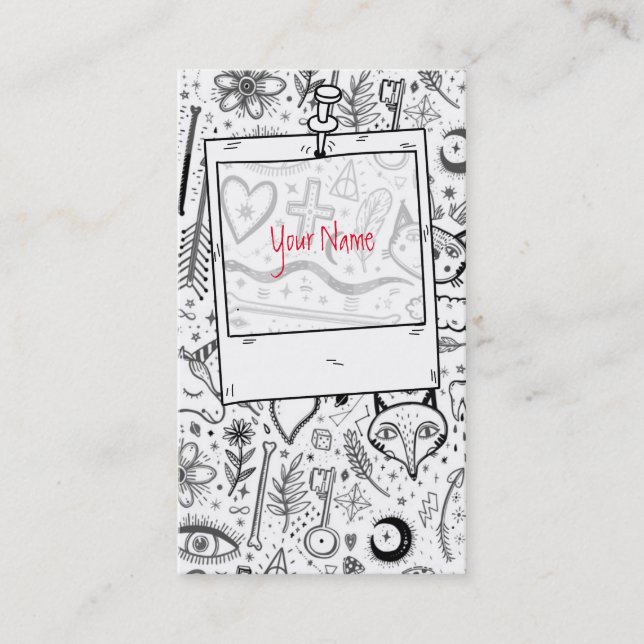 Sonnenschein Skizzen Muster 4 + 5 Visitenkarte (Vorderseite)