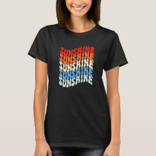 Sonnenschein Sommer Vintage Hippie Casual Mädchen T-Shirt