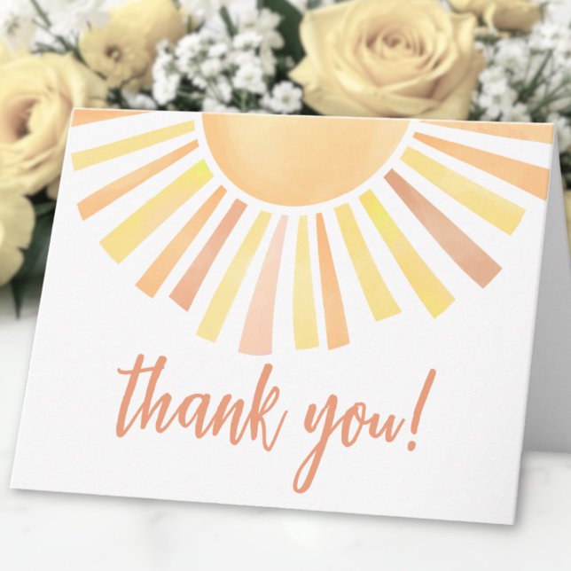 Sonnenschein Sonne Danke Dir (Sunshine Sun Thank You Card )