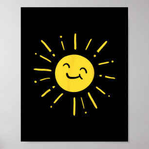 Sonnenschein Sonne Lächelnd Niedlich Liebe Sommer Poster