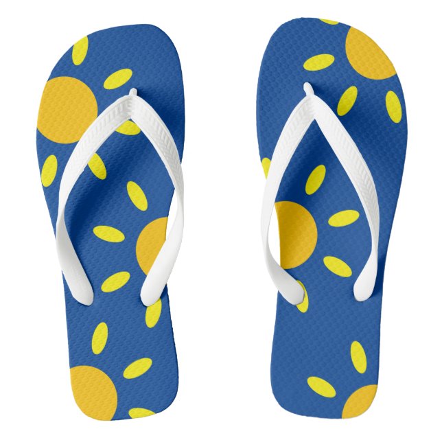 Sonnenschein Sonniges Wetter Flip Flops Beach Schu (Fußbett)