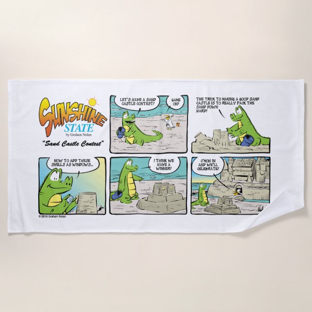 Sonnenschein Staat Beach Badetuch: Sonnenuntergang Strandtuch (Vorderseite)