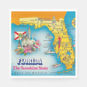 Sonnenschein-Staat - Florida  Serviette