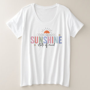 Sonnenschein-Staat Große Größe T-Shirt