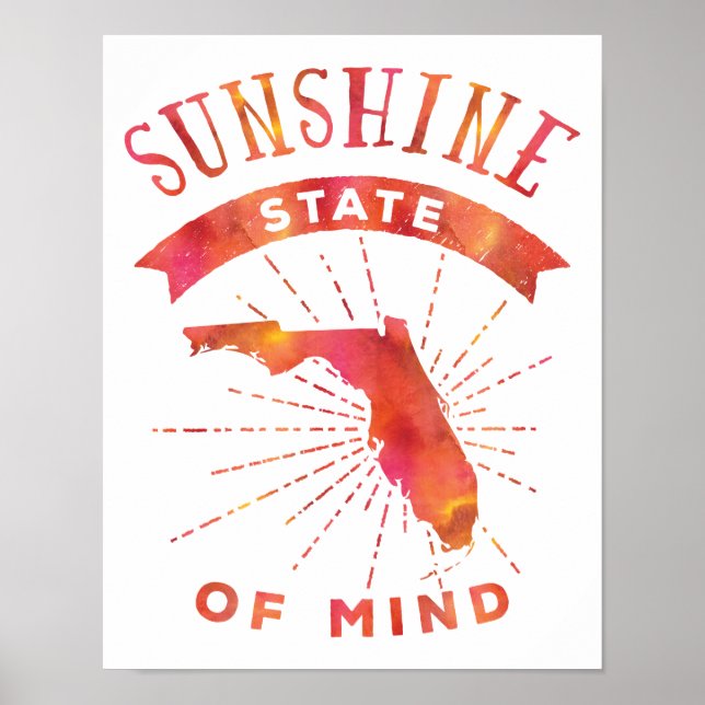 Sonnenschein-Staat von Mind Florida Poster (Vorne)