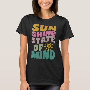 Sonnenschein-Staats-Gemütszustand Retro Sommer Gro T-Shirt