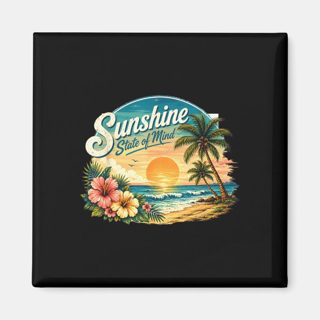 Sonnenschein-Stimmung Sommerurlaub Design  Magnet (Vorne)