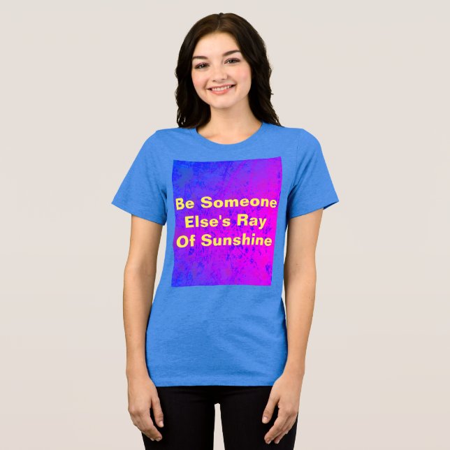 Sonnenschein Tri-Blend Shirt (Vorderseite voll)