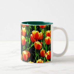 Sonnenschein-Tulpen Zweifarbige Tasse