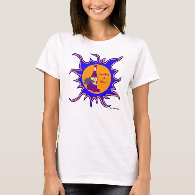 Sonnenschein u. Wein - Shirt (Vorderseite)