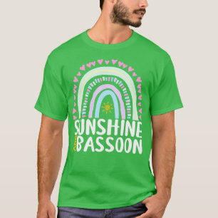 Sonnenschein und Bassoon Niedliches Regenbogengesc T-Shirt
