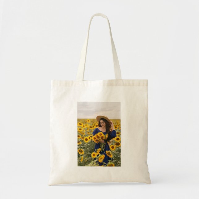 Sonnenschein und Blüten Tragetasche (Vorne)