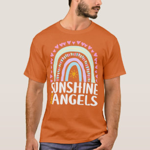 Sonnenschein und Engel Niedliches Regenbogengesche T-Shirt