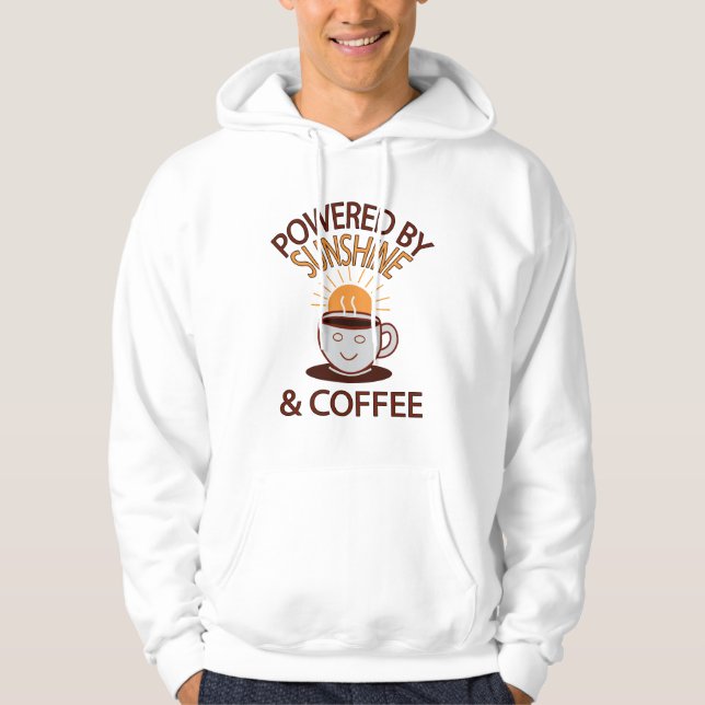Sonnenschein und Kaffee Hoodie (Vorderseite)
