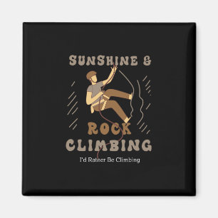 Sonnenschein und Kletter-Natur-Abenteuer Hobby Magnet