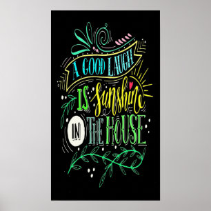 Sonnenschein und Lachen Poster