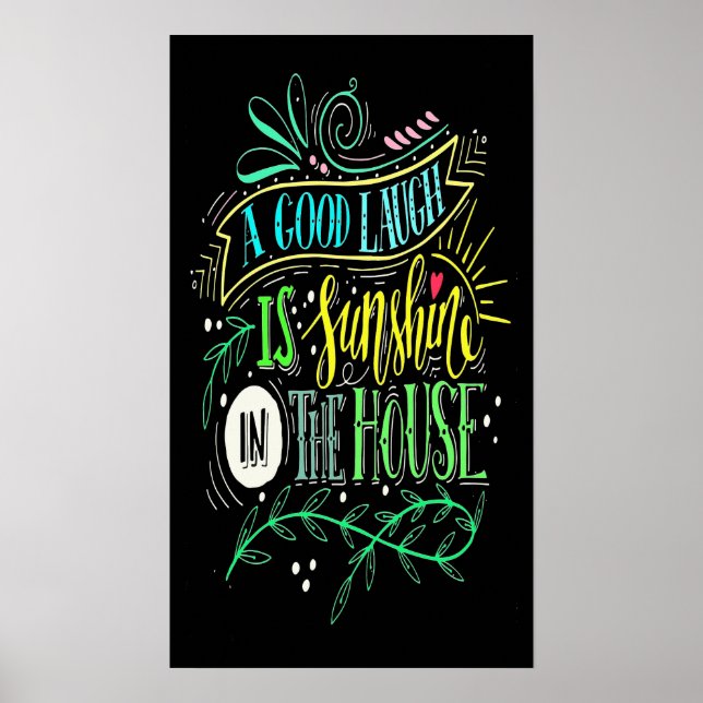 Sonnenschein und Lachen Poster (Vorne)