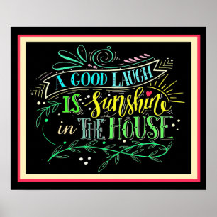 Sonnenschein und Lachen Poster