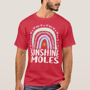 Sonnenschein und Molen Niedliches Regenbogengesche T-Shirt