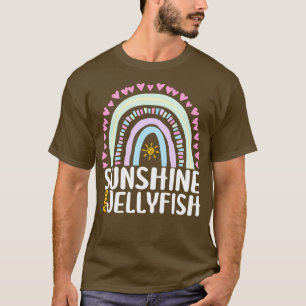 Sonnenschein und Quallen Niedliches Regenbogengesc T-Shirt