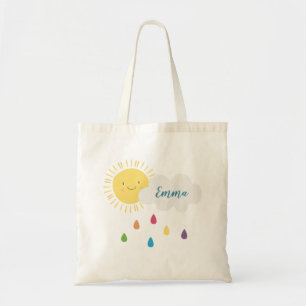 Sonnenschein und Regenbogen-Kunst-Tasche Tragetasche