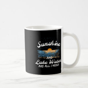Sonnenschein und Seewasser ist alles, was ich zum Kaffeetasse