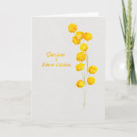 Sonnenschein und warme Wünsche Gelbe Billy Buttons