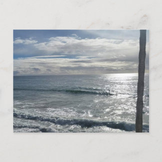 Sonnenschein und Wellen Postkarte