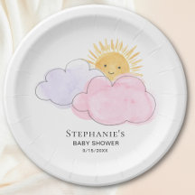 Sonnenschein und Wolken Mädchendusche