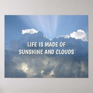 Sonnenschein und Wolken™-Plakat Poster
