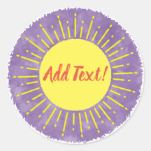 Sonnenschein Wasserfarbe Babydusche im Hintergrund