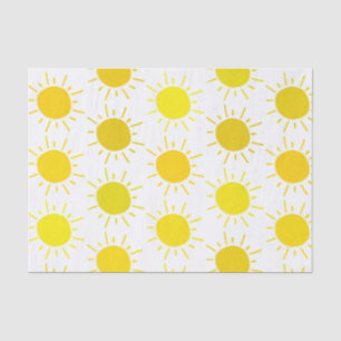 Sonnenschein Whimsical Gelbe Sonne Geburtstagsfeie Seidenpapier