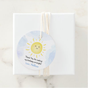 Sonnenschein Wolken Blue Boy Geburtstag Geschenkanhänger