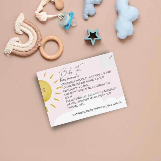 Sonnenschein Wolken Girl Books für kleine Kinder Begleitkarte (Von Creator hochgeladen)