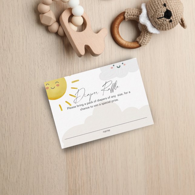 Sonnenschein Wolken neutraler Windelruder Klein Begleitkarte (Von Creator hochgeladen)