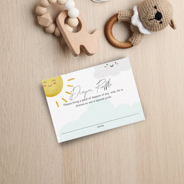 Sonnenschein Wolken neutraler Windelruder Klein Begleitkarte (Von Creator hochgeladen)