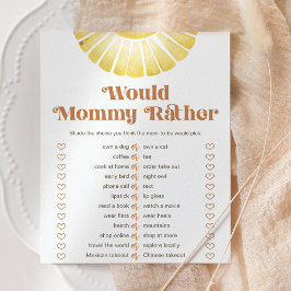 Sonnenschein würde Mommy eher Baby Duschspiel