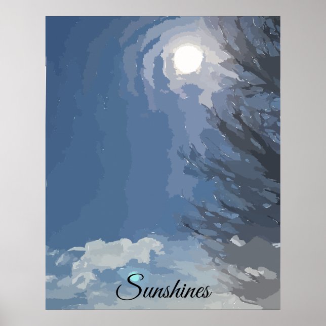 Sonnenscheindruck, Werteplakat (Matte) Poster (Vorne)