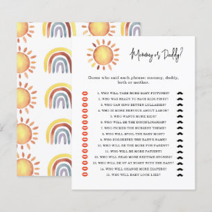 Sonnenscheinmassage oder Papa-Baby-Duschgame